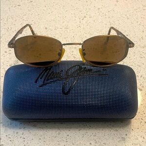 Maui Jim Brown Sunglasses with Blue Case